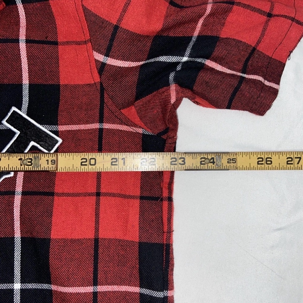90’s Post Game GOAT button Down Flannel baseball jersey Short Sleeve Shirt XL - Picture 4 of 9